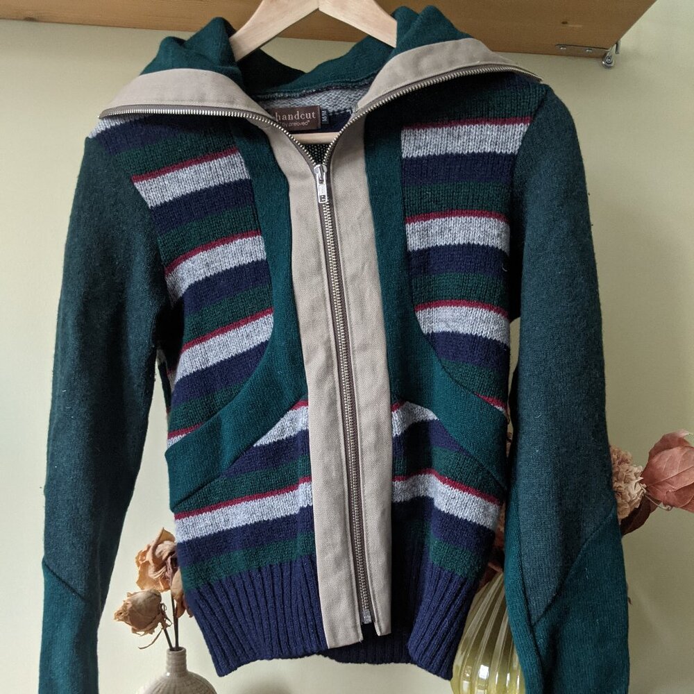 Handcut by preloved one of a kind sweater